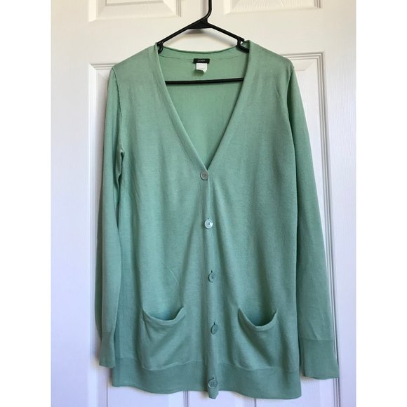 j crew cotton cardigan